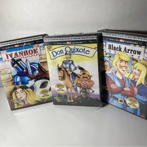 Ivanhoe Black Arrow Don Quixote Animated Version On DVD